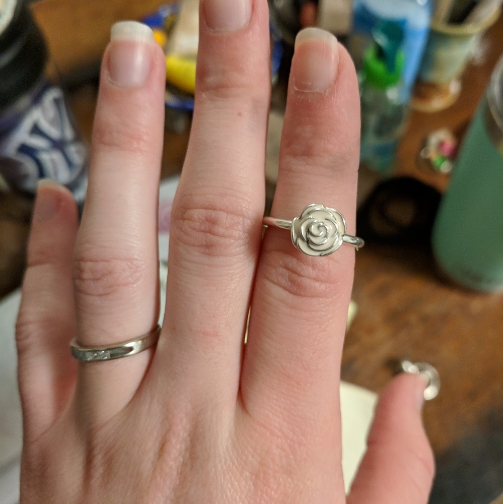 Authentic Pandora rose ring